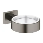 Держатель для стакана и мыльницы Grohe ESSENTIALS CUBE, матовый графит (40508AL1) - Фото 1