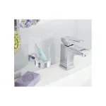Стакан скляний з власником Grohe Essentials Cube, хром (40755001) - Фото 2