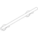 Поручень Axor Starck 430 мм, Brushed Nickel (40830820) - Фото 2