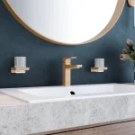 Стакан подвесной Hansgrohe AddStoris, Brushed Bronze/стекло (41749140) - Фото 2
