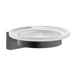 Мильниця Hansgrohe AddStoris S, підвісна, Brushed Black Chrome/скло (41766340) - Фото 1