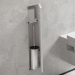 Вбудована ніша Hansgrohe XtraStoris Rock, з тримачем йоржика та туалетного паперу, Matt White (56060700) - Фото 2