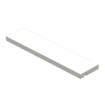 Полочка Ritmonio 39 см, White Acrylic Stone for ELEMENTA (7N0005F38) - Фото 1