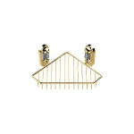 Поличка металева THG Ange кутова 20х20см, polished gold (A2G-F01-3623) - Фото 1