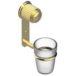 Стакан для зубных щеток THG Jaipur metal, polished gold (A9F-F01-536) - Фото 1