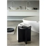 Табурет Aquanova Cole, 35x35x42 cm, Max. weight 90kg, Black (COLSTM-09) - Фото 2