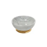 Мильниця 3SC Elegance Marble Carrara, Polished Gold 24Kt (EL01ABC_GD) - Фото 1