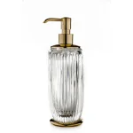 Дозатор жидкого мыла 3SC Elegance Crystal, Polished Gold 24Kt (EL01DA_GD) - Фото 1