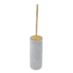 Щетка для унитаза 3SC Elegance Marble Carrara, Polished Gold 24Kt (EL17ABC_GD) - Фото 1