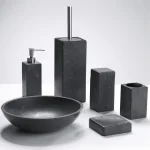 Ваза Aquanova Hammam, D 25x7 cm, Dark grey (HAMBOW-98) - Фото 2