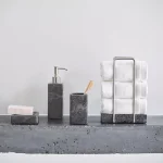 Тримач для рушників для гостей Aquanova Hammam, Dark grey (HAMGTH-98) - Фото 2