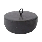 Чаша с крышкой Aquanova Hammam, D 17x8 cm, Dark grey (HAMSHM-98) - Фото 1