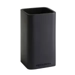 Стакан для зубных щеток Aquanova Khana, 6,5x6,5x11,6, Black (KHATUM-09) - Фото 1