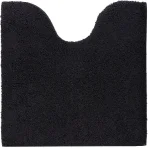 Коврик Aquanova Loa, с контуром для унитаза 60x60 cm, Black (LOABMW-09) - Фото 1