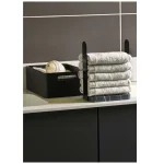 Полотенцедержатель Aquanova Nero, 17x11x22,7 cm, Black (NERGTH-09) - Фото 2