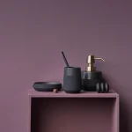 Дозатор для жидкого мыла Aquanova Opaco, Black (OPADIS-09) - Фото 2