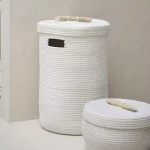 Корзина для белья Aquanova Otis, 60 л, Ivory (OTILAL-10) - Фото 3