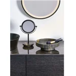 Зеркало Aquanova Porto, d19x31 cm, 3-кратное увеличение, Black (PORMIR-09) - Фото 2
