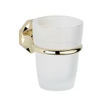 Стакан стеклянный подвесной THG Nihal Porcelaine Ivoire, soft gold (U2N-F30-536) - Фото 1
