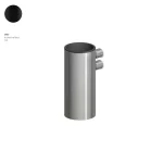 Держатель для стакана Zucchetti Helm, настенный, Brushed Total Black PVD (ZAD813.XP81) - Фото 1