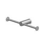 Держатель туалетной бумаги Zucchetti Helm, двойной, Brushed Stainless Steel (ZAD831.X) - Фото 1