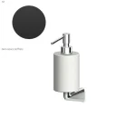 Дозатор жидкого мыла Zucchetti Medameda, настенный, Embossed matt black (ZAD915.N1) - Фото 1