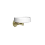 Мыльница Gessi Anello, белая, настенная, Bruched Brass PVD (63701727) - Фото 1
