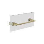 Полотенцедержатель Gessi Inciso, крепление на стекло, 30 см, Bruched Brass PVD (58613727) - Фото 1