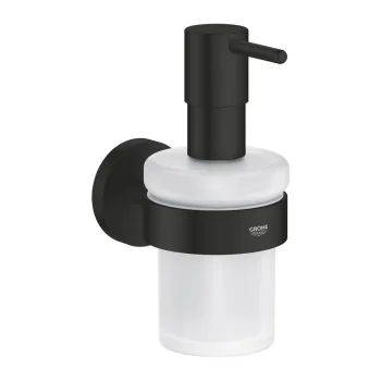 Дозатор рідкого мила Grohe Essentials, чорний матовий… - Фото №1