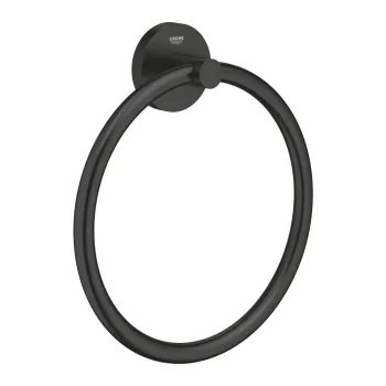 Рушникотримувач Grohe Essentials кільце, чорний матовий… - Фото №1