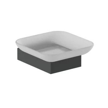 Мильниця Nofer CORINTO BLACK 39 x 102 x 111 mm, чорний/бiлий… - Фото №1