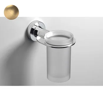 Стакан для щеток Sonia Tecnoproject Brushed Gold 79х127х122… - Фото №1