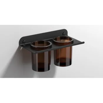 Держатель двух стаканов Sonia Quick Black 240х131х131… - Фото №1