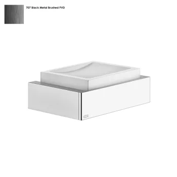 Мыльница Gessi Rettangolo, настенная, белая, Black… - Фото №1