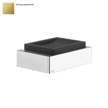 Мыльница Gessi Rettangolo, настенная, черная, Bruched… - Фото №1