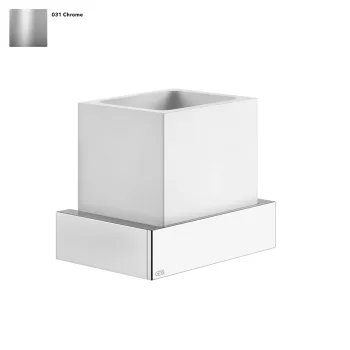 Склянка Gessi Rettangolo, настінна, біла, Chrome (20807031) - Фото №1