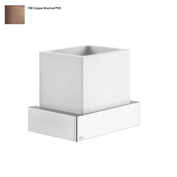 Склянка Gessi Rettangolo, настінна, біла, Copper Bruched… - Фото №1