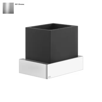 Склянка Gessi Rettangolo, настінна, чорна, Chrome… - Фото №1