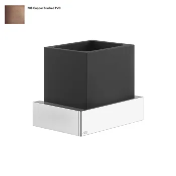Склянка Gessi Rettangolo, настінна, чорна, Copper… - Фото №1