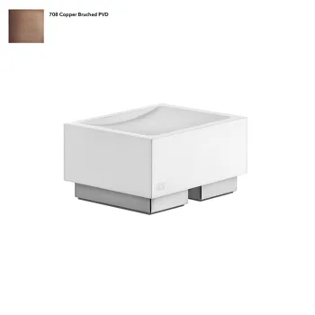 Мильниця Gessi Rettangolo, настільна, біла, Copper… - Фото №1