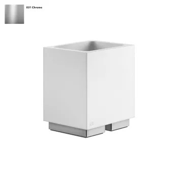 Склянка Gessi Rettangolo, настільний, білий, Chrome… - Фото №1