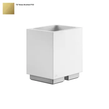 Склянка Gessi Rettangolo, настільний, білий, Bruched… - Фото №1