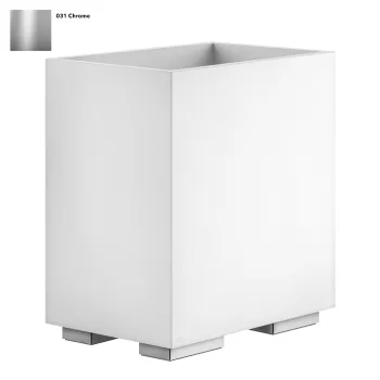 Кошик для сміття Gessi Rettangolo, білий, Chrome (20990031) - Фото №1