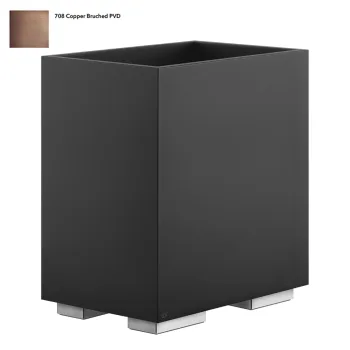Кошик для сміття Gessi Rettangolo, чорний, Copper… - Фото №1