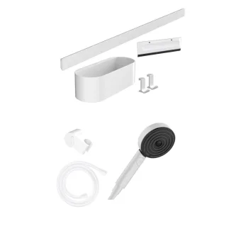 Комплект аксессуаров Hansgrohe WallStoris Activation EcoSmart 7в1, Matt White (24291700)