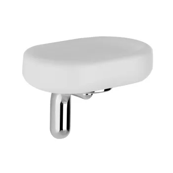 Мыльница Gessi Goccia, белая, настенная, Chrome (38001031) - Фото №1