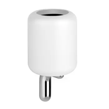 Стакан Gessi Goccia, белый, настенный, Chrome (38007031) - Фото №1
