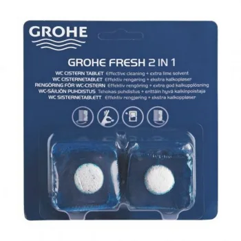 Таблетки для туалета Grohe Fresh освежающие, комплект 2 шт, синий (38882000)
