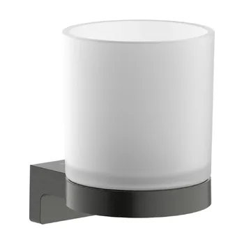 Склянка підвісна Hansgrohe AddStoris S, Brushed Black… - Фото №1