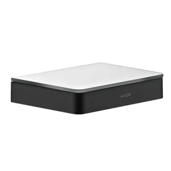 Полиця скляна Axor Universal 150 мм, Matt Black (42840670) - Фото №1